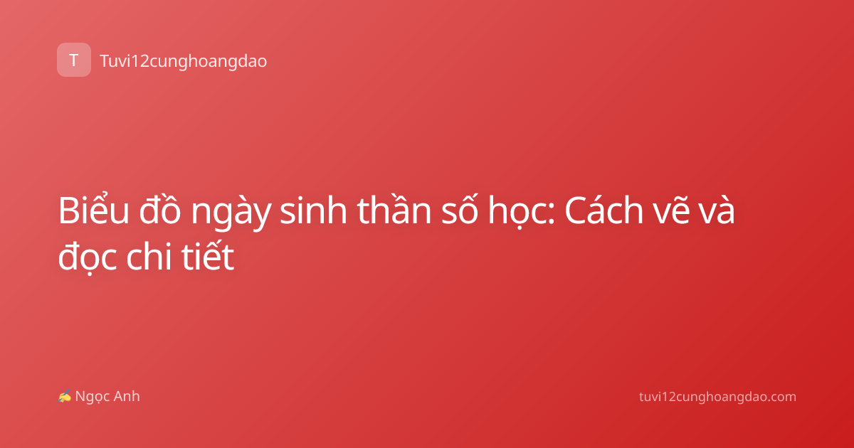 Biểu đồ ngày sinh thần số học: Cách vẽ và đọc chi tiết