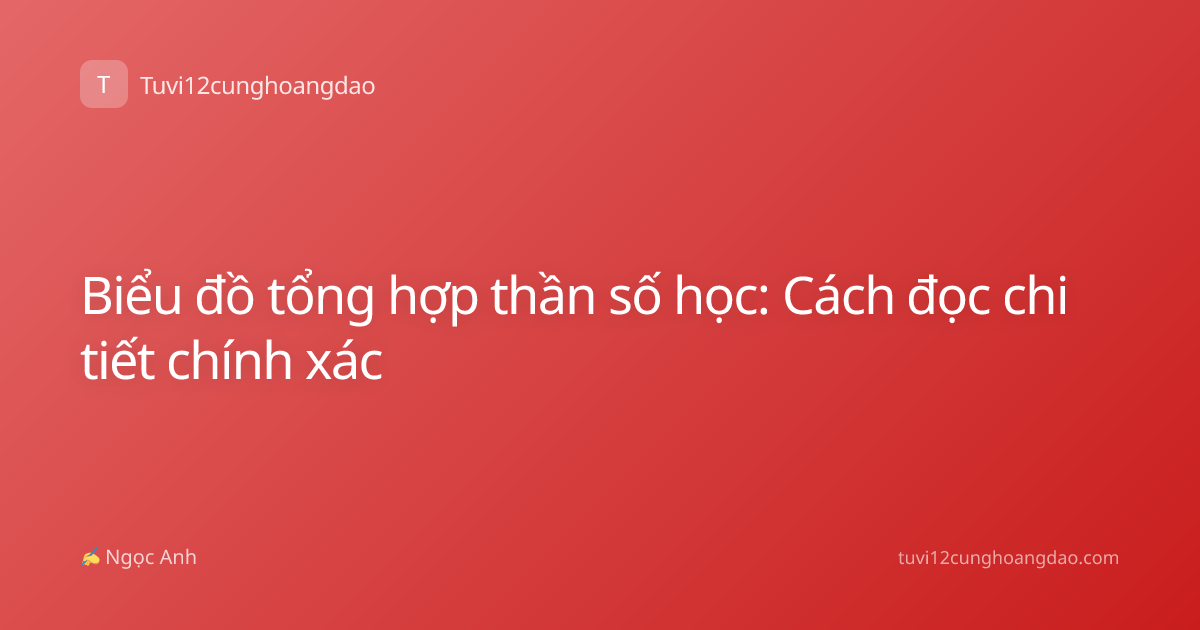 Biểu đồ tổng hợp thần số học: Cách đọc chi tiết chính xác